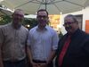 Anton Schaaf, Kreisvorsitzender, Christian Eheim, Claus-Dieter Fritz, Vorsitzender SPD Graben Neudorf. Foto B. Schneider